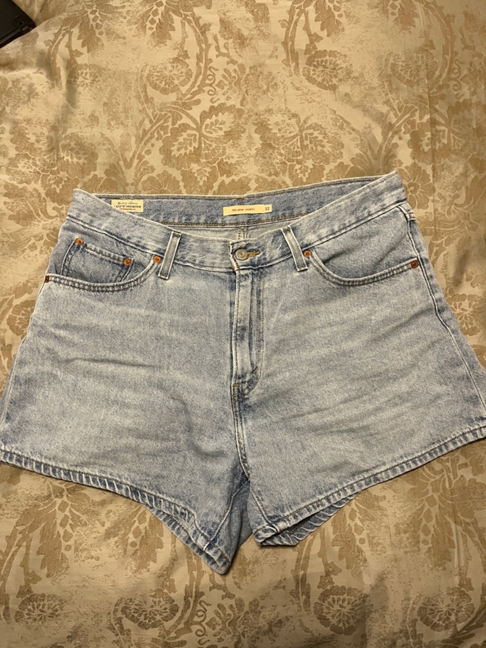 Levi's Light Blue Denim High-Rise Women's Shorts